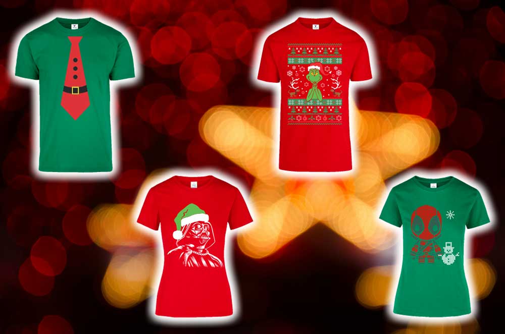 playeras personalizadas para navidad y año nuevo