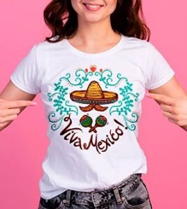 estampados con motivos mexicanos sobre playeras