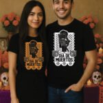 playeras con estilo papel picado