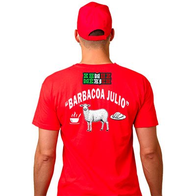 playera para local de barbacoa espalda