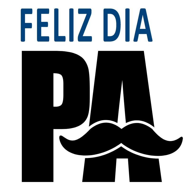 Diseño minimalista para playera personalizada de Día del Padre con frase Feliz Día Pa y bigote