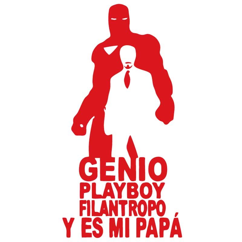 Diseño de playera divertida para papá con frase genio playboy filántropo ideal para regalo del Día del Padre