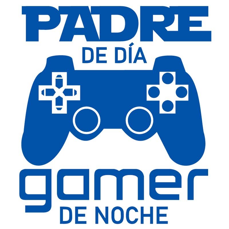 Playera Padre de Día Gamer de Noche con control de videojuegos para Día del Padre.
