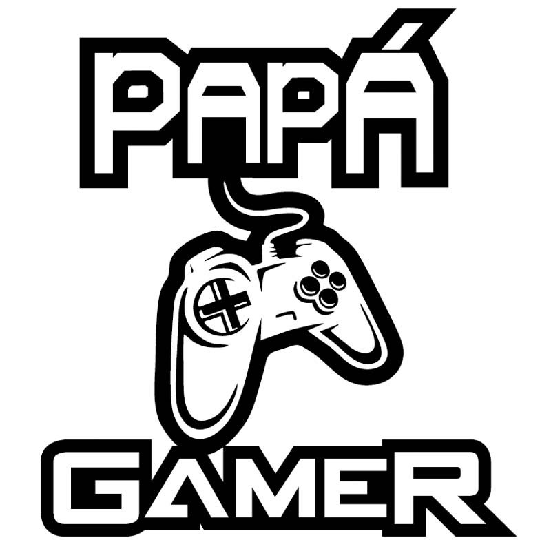 Playera Papá Gamer personalizada con control de videojuegos para Día del Padre.