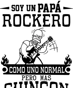 Playera personalizada para papá rockero con diseño divertido para el Día del Padre. Descubre la colección especial de Playeras Personalizadas MX para regalar a papá.