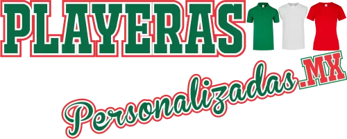 Logo de Playeras Personalizadas MX para el mes patrio con colores de México